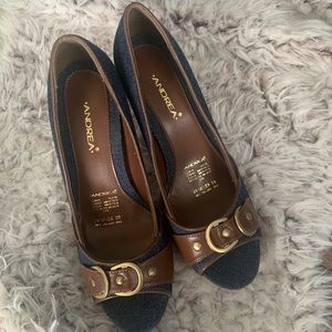 Andrea denim heels